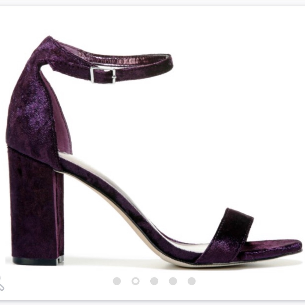 Velvet heels
